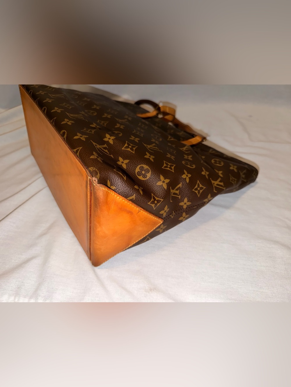 Louis Vuitton Monogram Cabas Mezzo Tote Shoulder Bag Brown - Picture 8 of 15